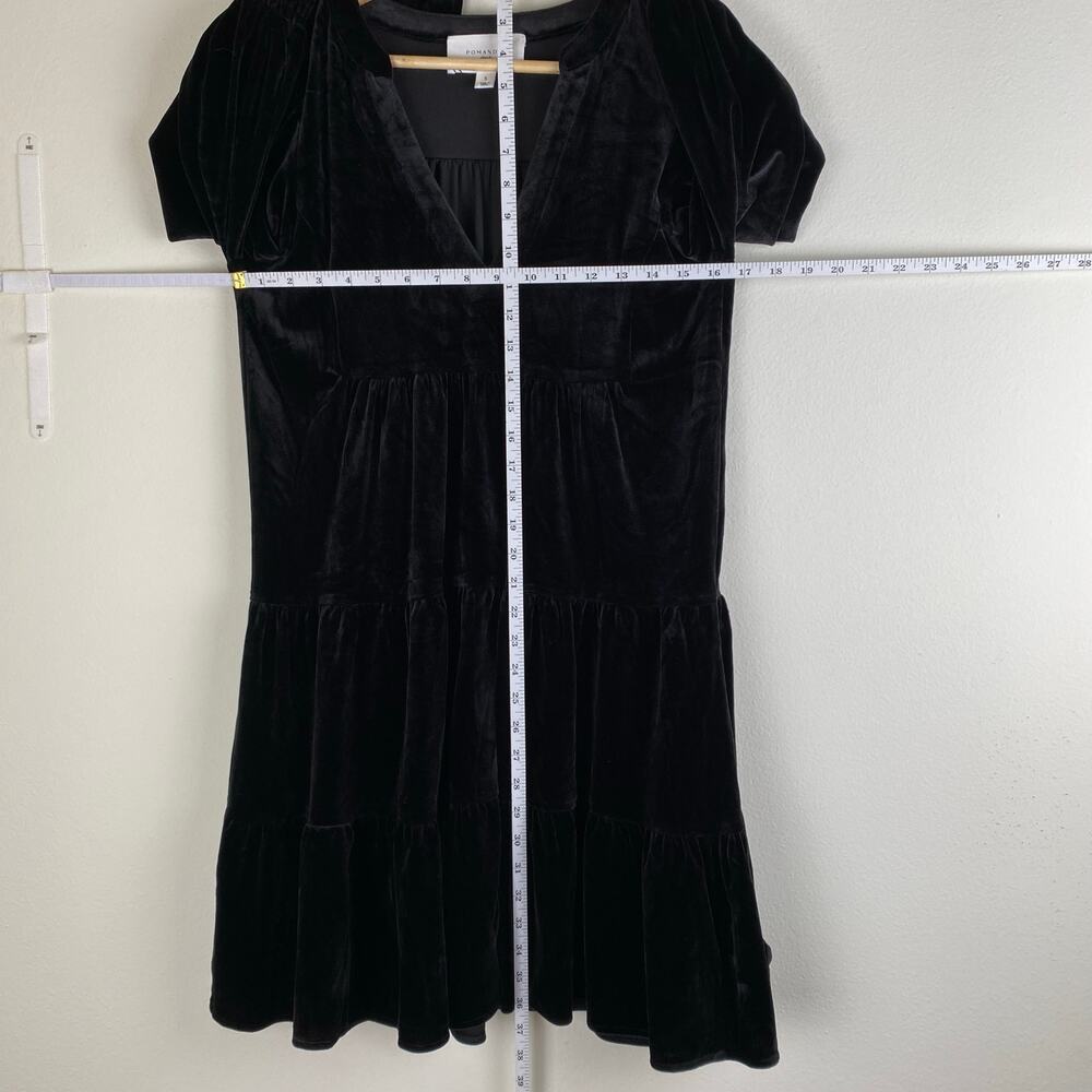 Tuckernuck Pomander Place Kenzo Black Velvet Mini Dress S - Picture 14 of 14